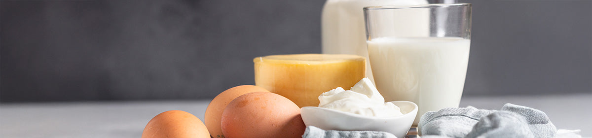 Butters, milk, creams and eggs