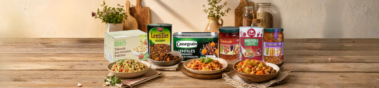 PREPARED VEGETABLES, DISHES AND SALADS