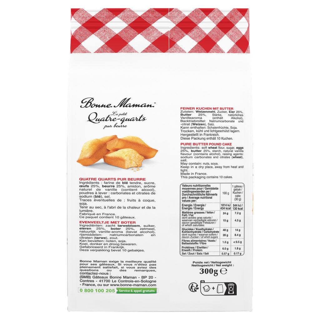 BISCUIT SMALL POUND CAKES X10 300G (#128190)