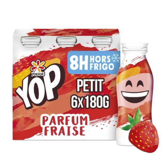 STRAWBERRY PTIT YOP DRINK YOGURT 6X180G (#116925)