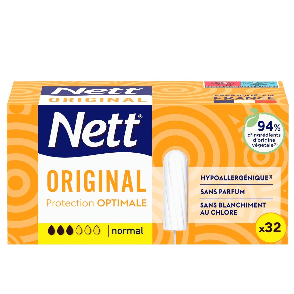SANITARY ORIGINAL NORMAL TAMPON 32PC (#127141)