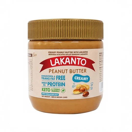 LAKANTO CREAMY PEANUT BUTTER 340G (#106811)