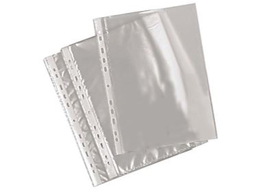 Paquet De 100 Pochettes Plastiques Perforees A4