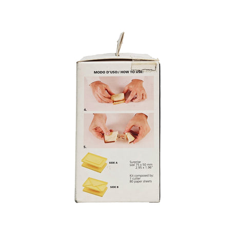 SURPRISE ENVELOPE COOKIE CUTTER SET 1 CUTTER AND 80 PAPER SHEETS (#101363)