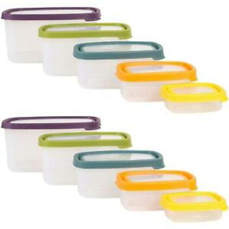 wham food storage box rect set 5pc (#102516)