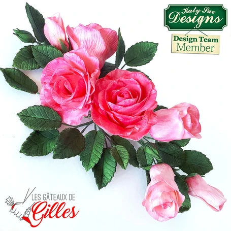 five petal rose cutter set 3pc cut001 (#102863)