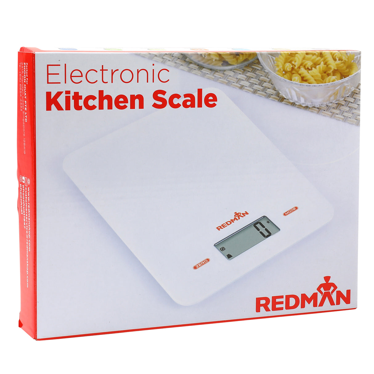 kitchen scale digital plastic white 5kg (#103272)