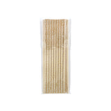paper straw gold spiral 6x197mm 20pc (#103836)