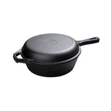 26cm 2in1 cast iron combo cooker black (#104935)