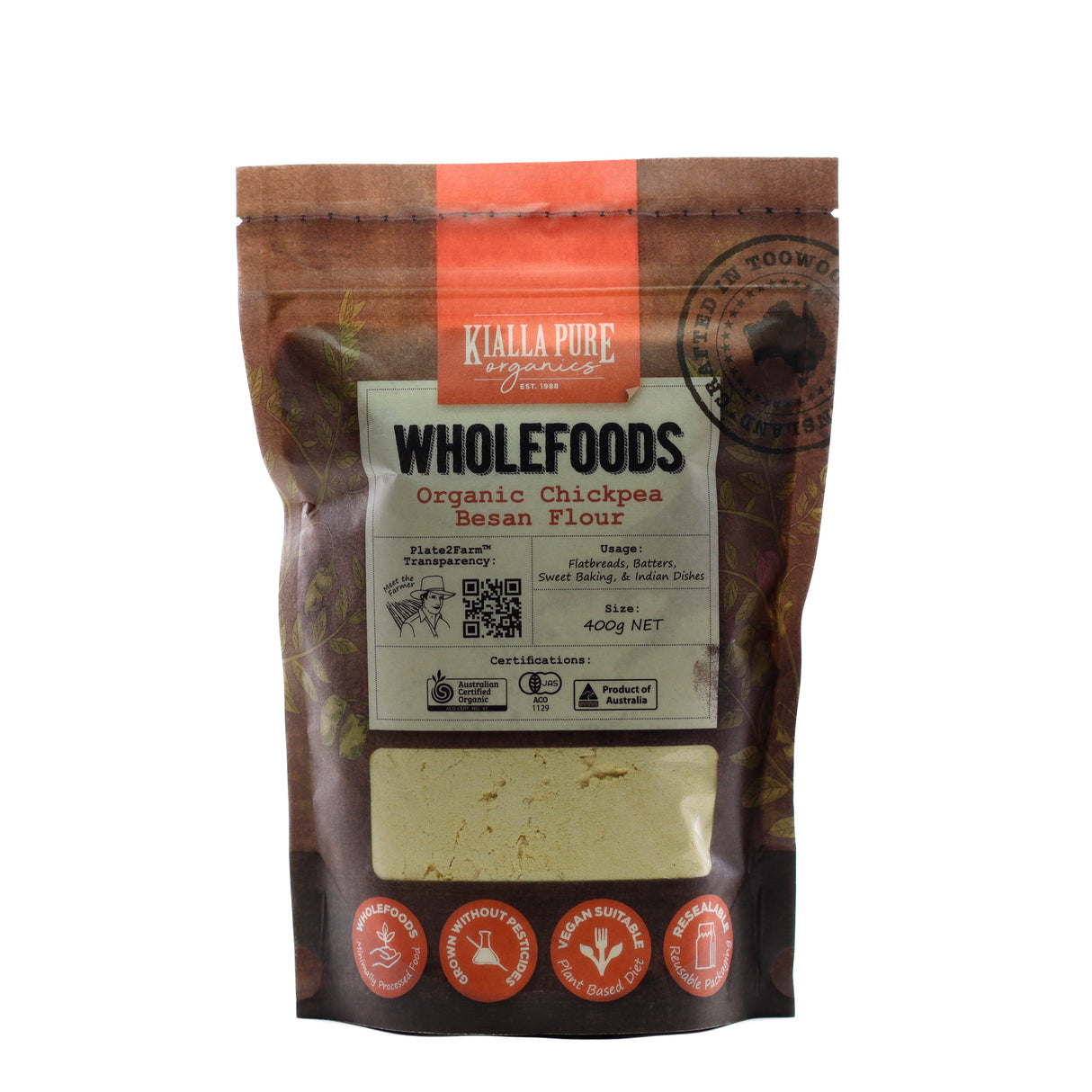 organic besan (chickpea) flour 400g (#105470)