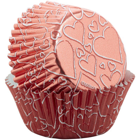 foil std bc rosegold heart 415-0-0445 24pc (#106399)