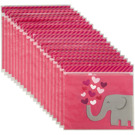 elephant resealable bag 7x6.5 inch 1912-0-0325 20pc (#106400)