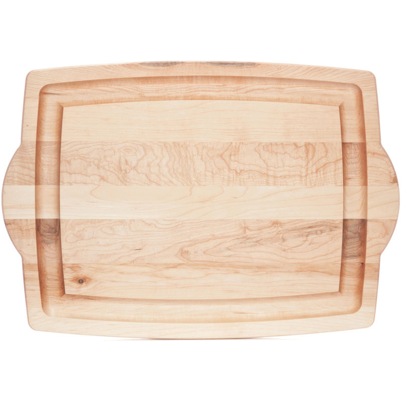 maple carving board with handles 20x14x0.75 inch (#106641)