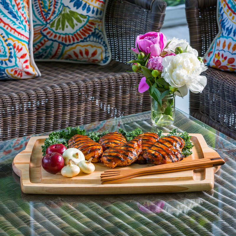 maple carving board with handles 20x14x0.75 inch (#106641)