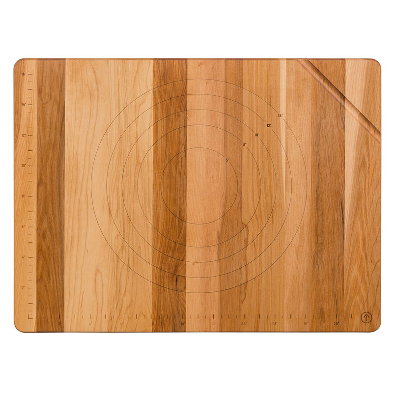 maple pastry board with walnut cleat 24x18x0.75 inch (#106657)