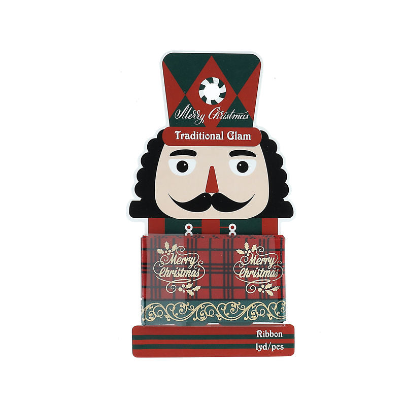 ribbon xmas red green set of 2x1yd (#107005)