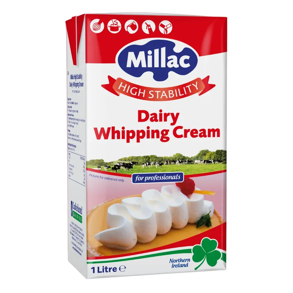 WHIPPING CREAM DAIRY 35%/MILLAC HIGH STABILITY 1L (#115826)