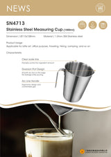 stainless steel measuring cup 1000ml sn4713 (#108758)