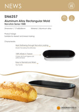 nonstick oval cake pan 171x65x36mm sn6257 (#108761)