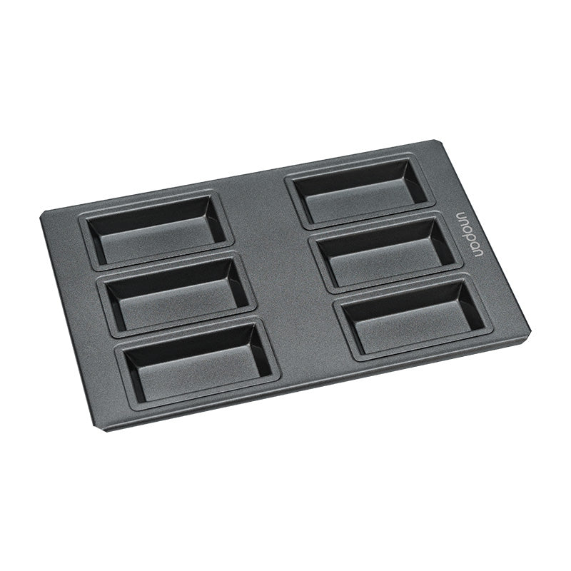 nonstick financier pan 6cav 30x20x2.1cm un11012 (#108766)