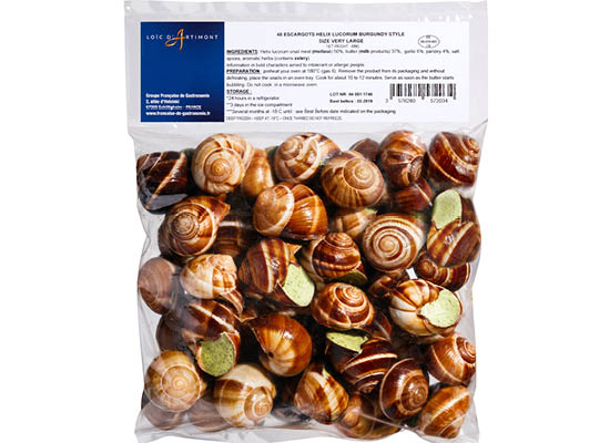 Escargots De Bourgogne Prepares. Tres Gros Escargots