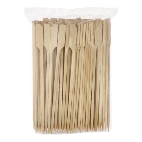 BAMBOO SKEWER PADDLE 15CM (WHITE) 100PC (#110003)