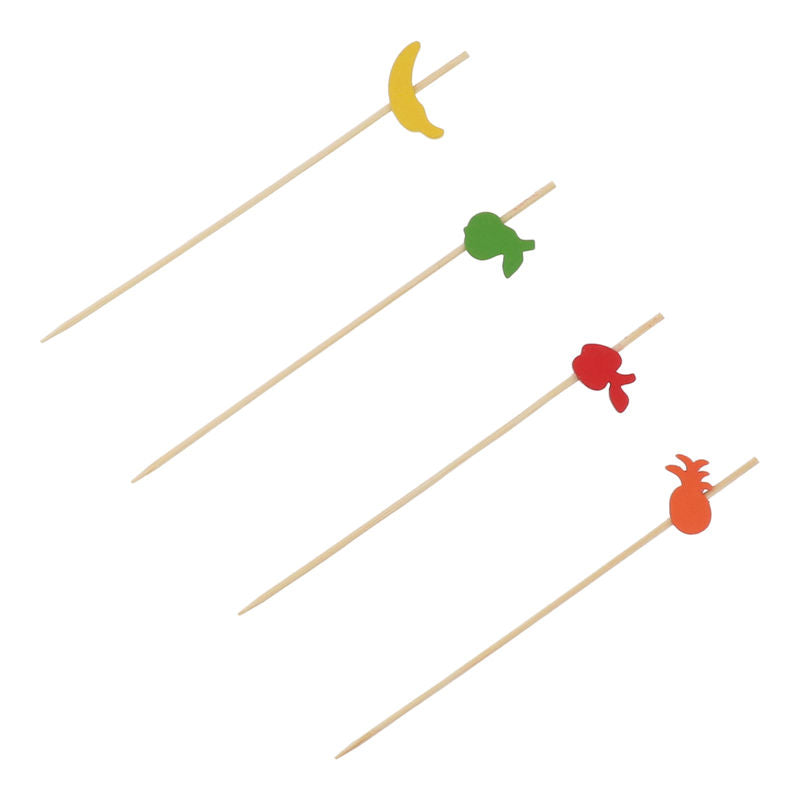 BAMBOO SKEWER MIX FRUIT 12CM 100PC (#110004)