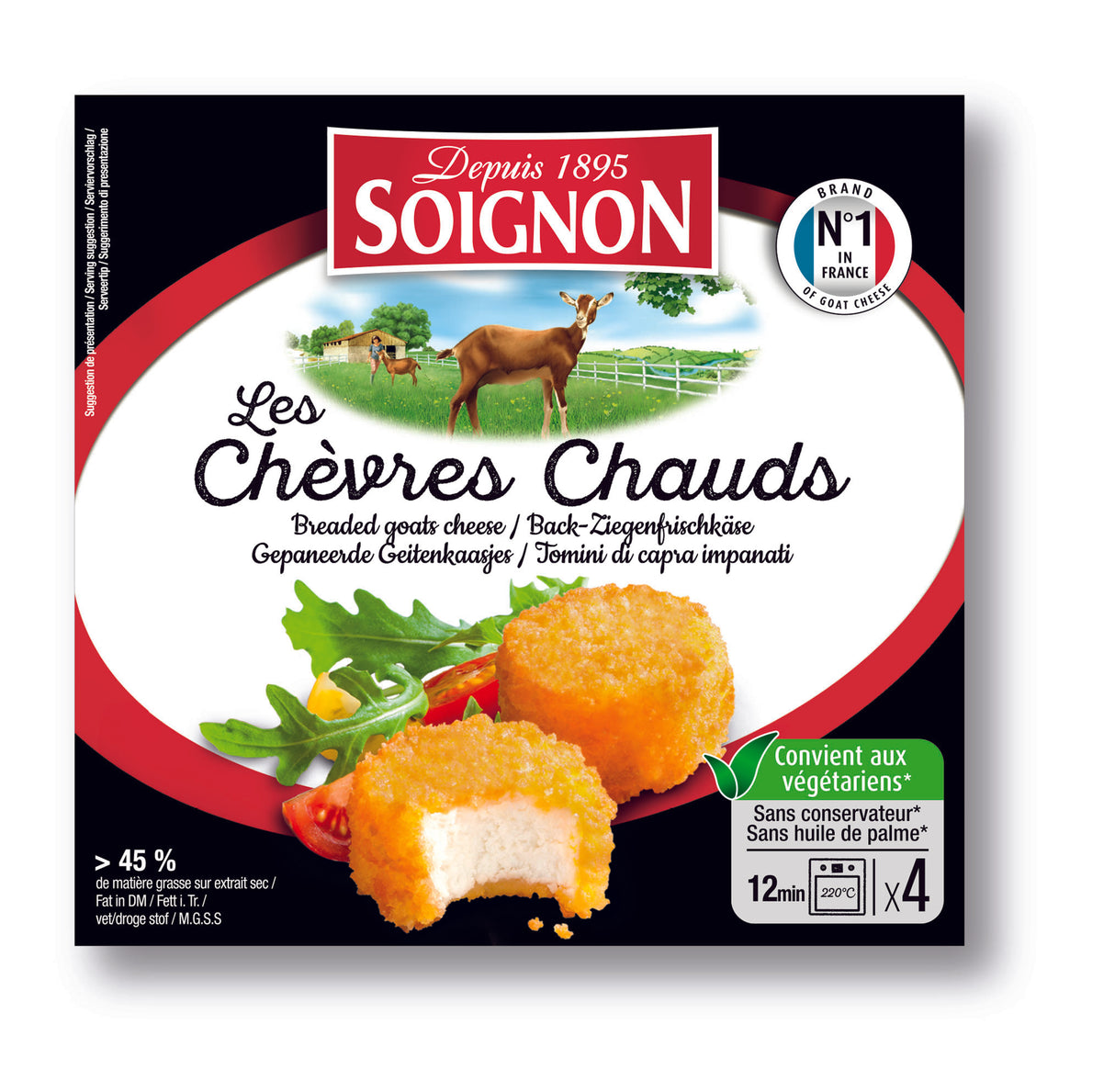 chevre chaud cheese 4x25g (#110185)
