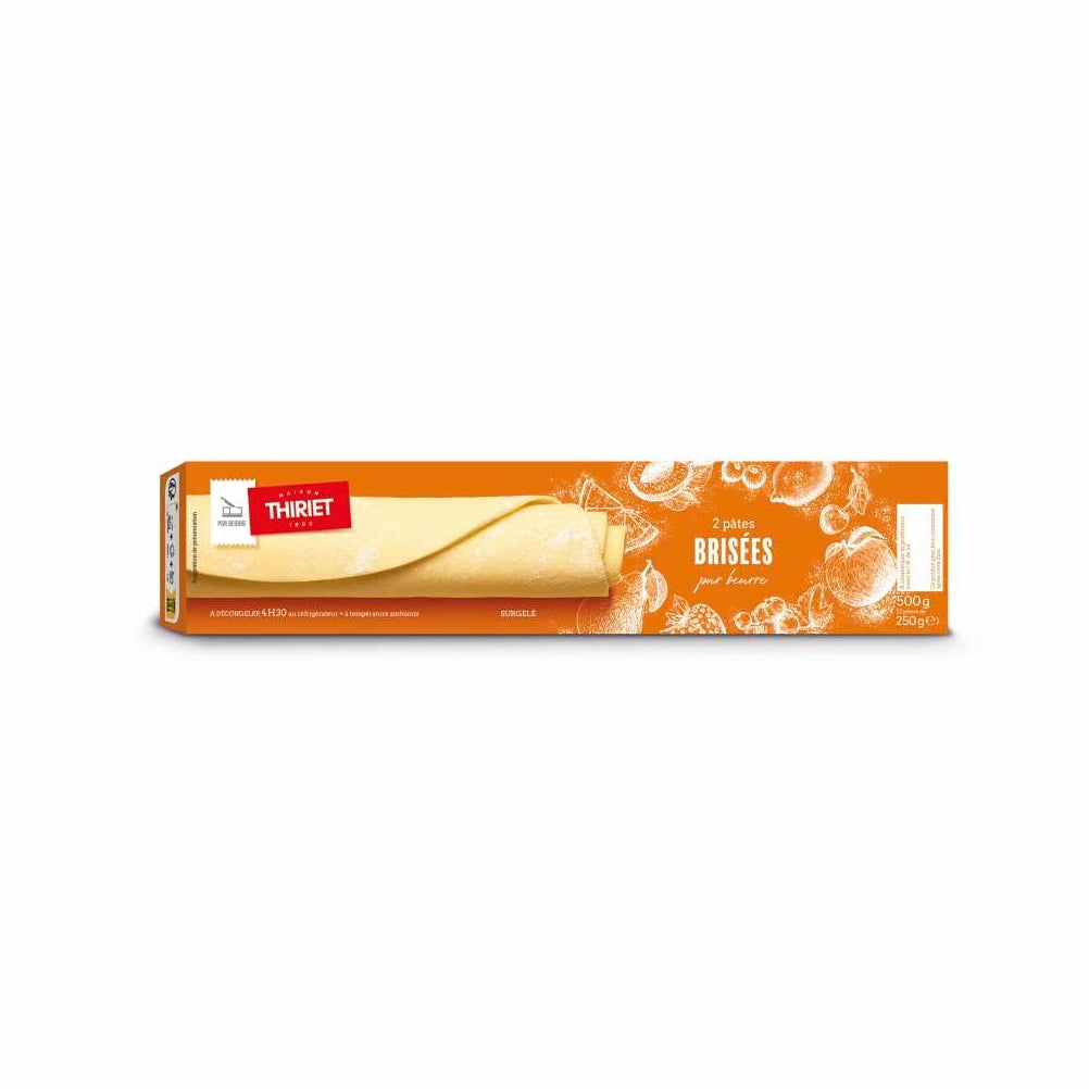 PURE BUTTER SHORTCRUST PASTRY SHEETS TO UNROLL 500GX2PC (#112079)