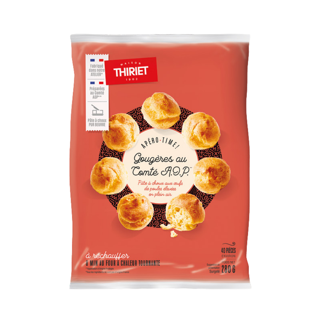GOUG√ÀRES PUFFS WITH COMT√Â CHEESE 280G 40 PIECES (#112999)