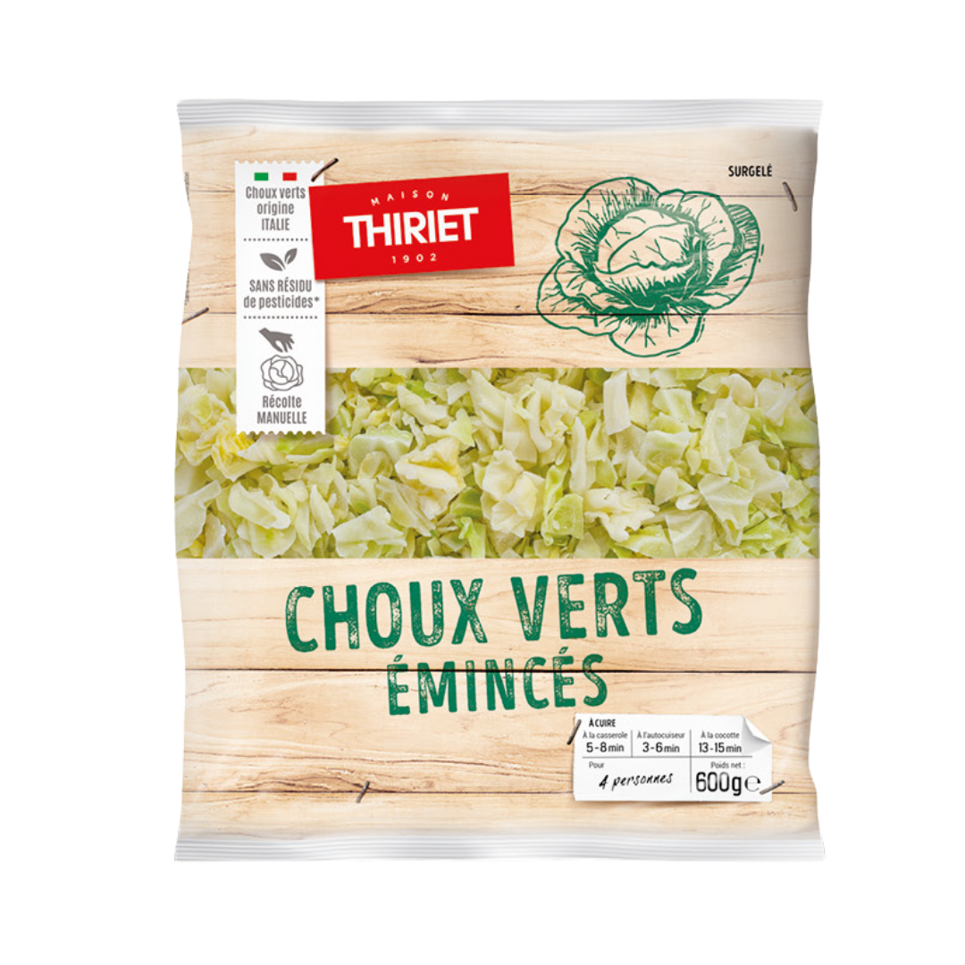 CHOPPED GREEN CABBAGE 600G 4 PORTIONS (#113112)