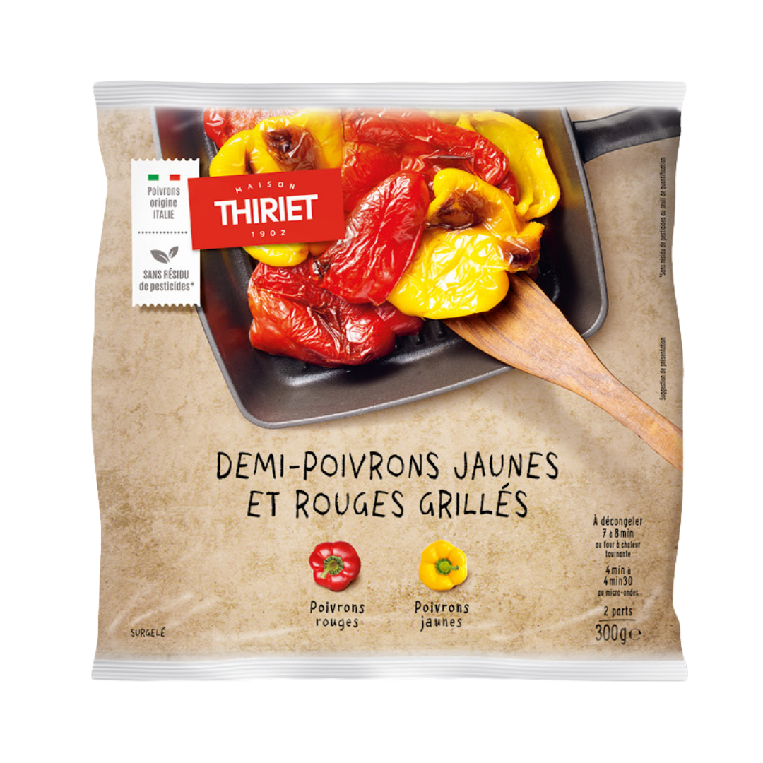 GRILLED YELLOW AND RED BELL PEPPER HALVES 300G (#113117)