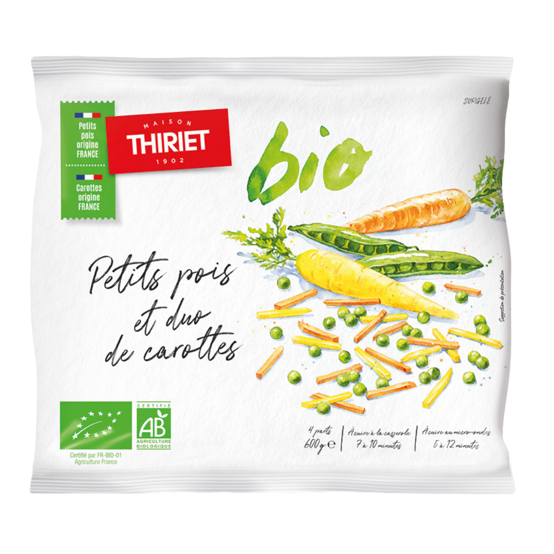 ORGANIC CARROT & GREEN PEAS MIX 600G (#113126)