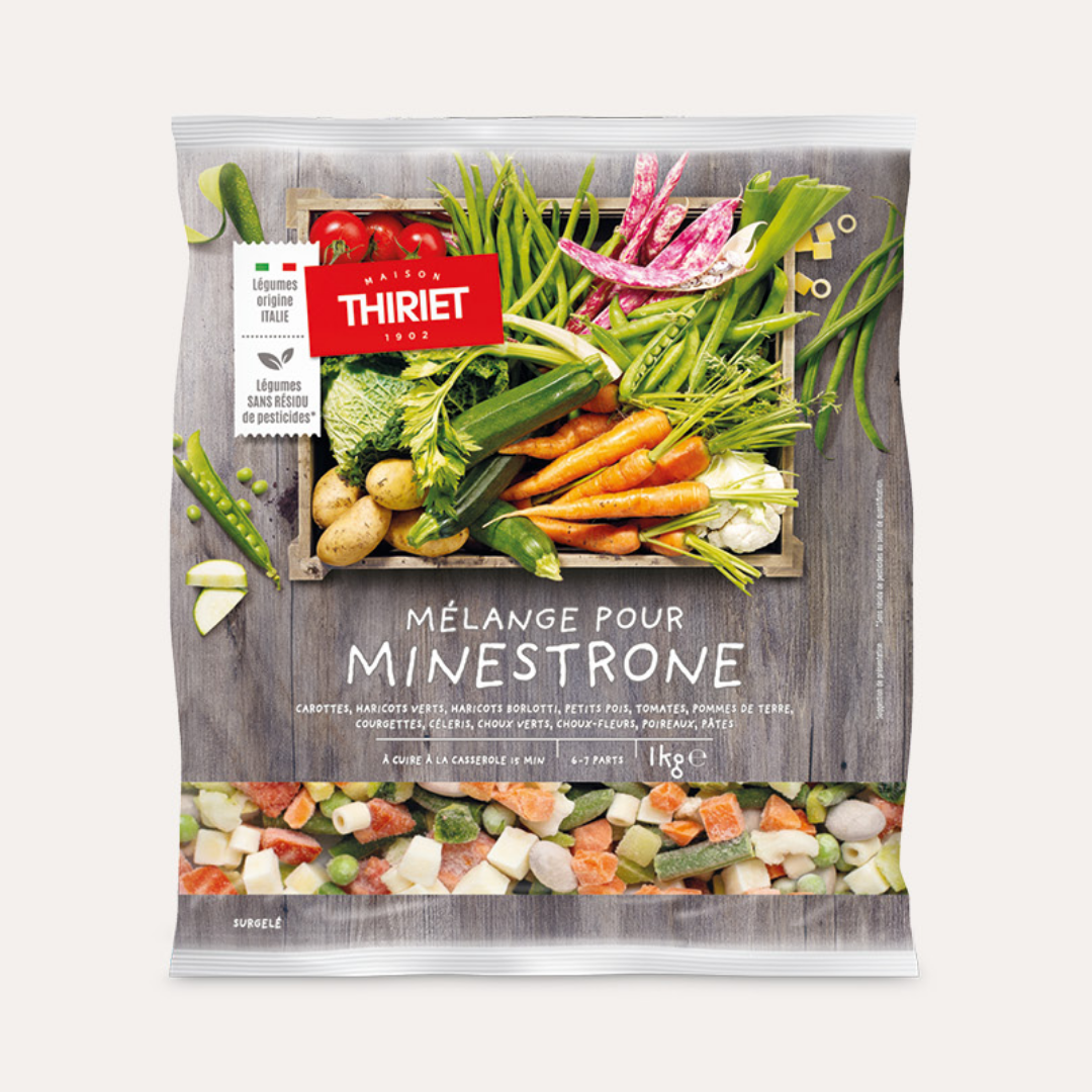 VEGETABLE MIX FOR MINESTRONE 1KG 6‚ÄÌ7 PORTIONS (#113128)