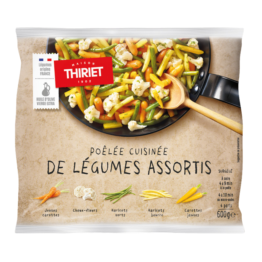 PAN-FRIED MIXED VEGETABLES 600G 4 PORTIONS (#113168)