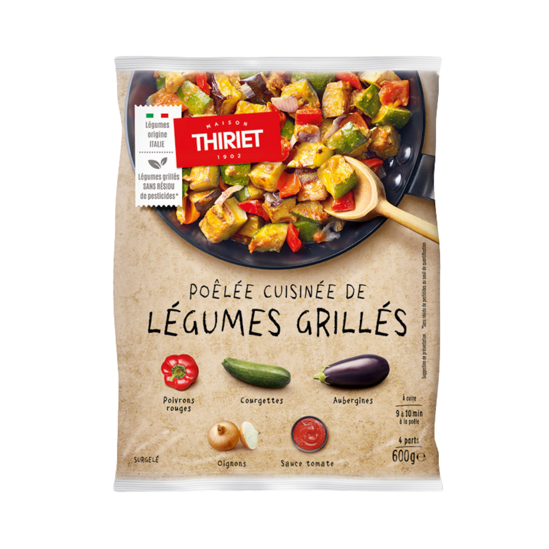 PAN-FRIED GRILLED MIXED VEGETABLES 600G 4 PORTIONS (#113171)