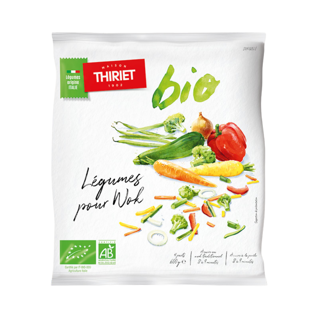 ORGANIC WOK MIXED VEGETABLES 600G 4 PORTIONS (#113310)