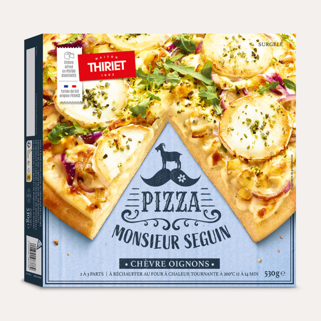 PIZZA MR SEGUIN GOAT CHEESE & ONION THICK CRUST 530G (#113338)