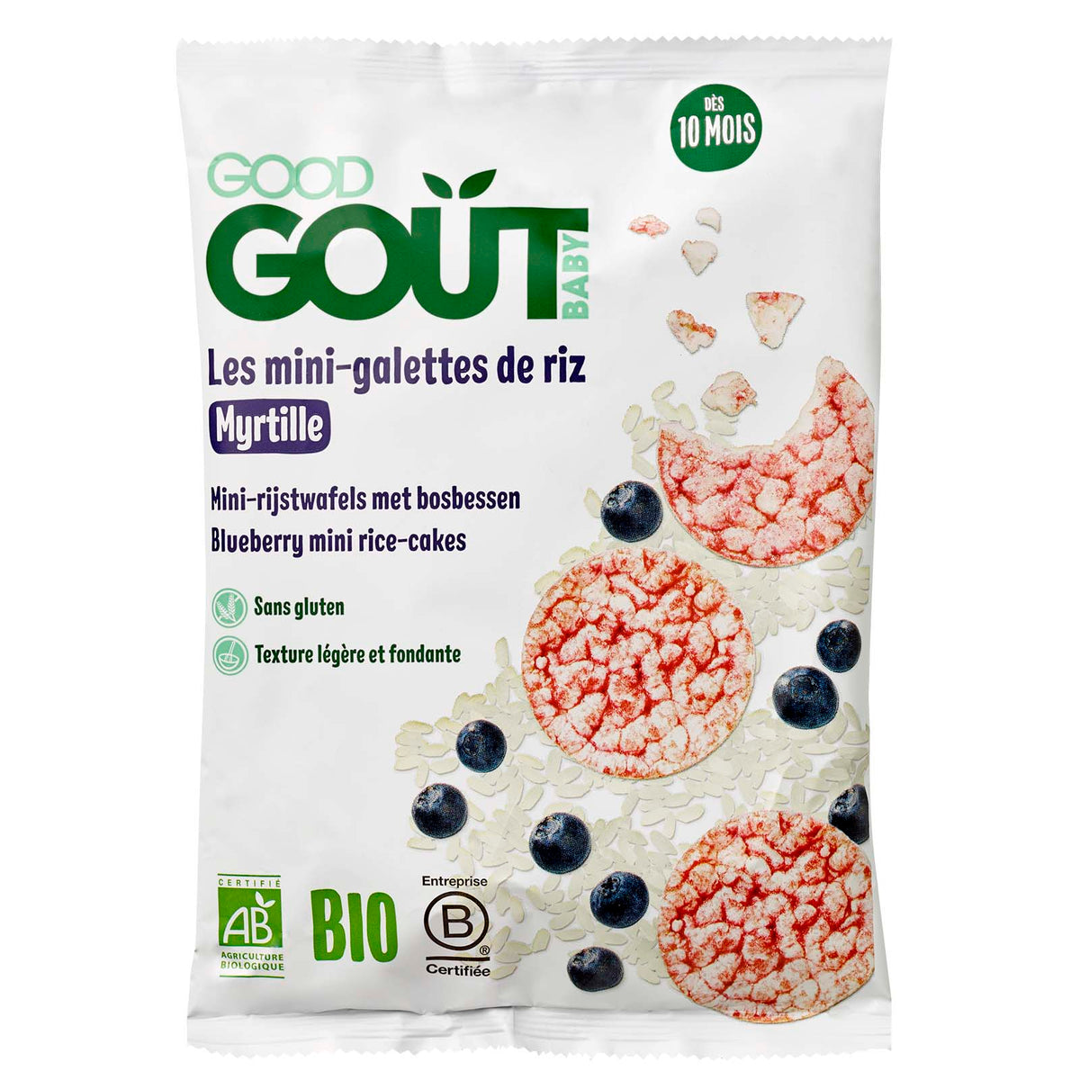 MINI RICE CAKES WITH BLUEBERRY 40G (#121384)