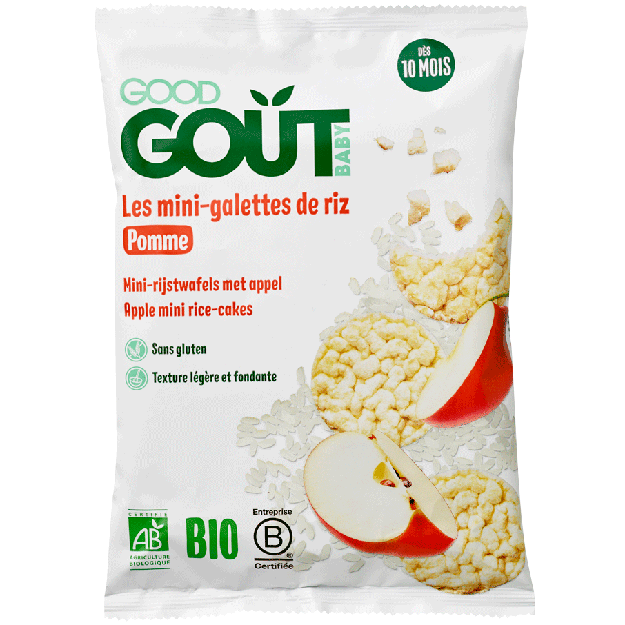 MINI RICE CAKES WITH APPLE 40G (#121385)