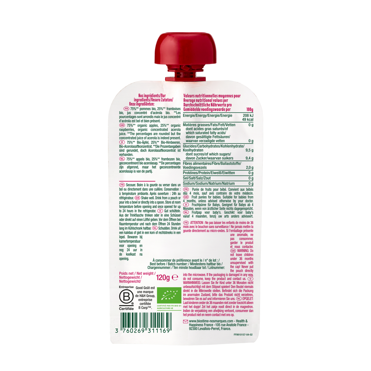 APPLE RASPBERRY 120G (#121392)