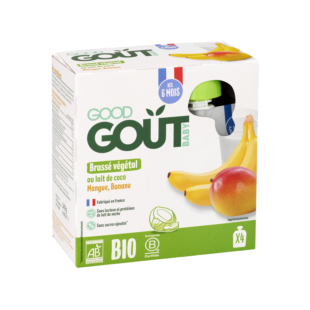 COCONUT MANGO BANANA PASSION YOGURT 4X85G (#121418)