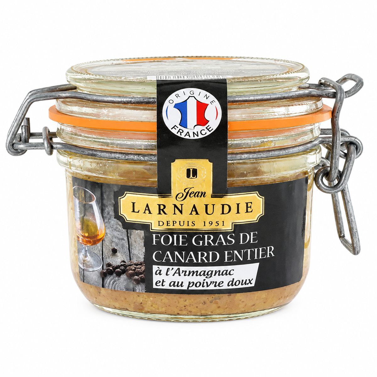 WHOLE DUCK FOIE GRAS ARMAGNAC PEPPER 125G (#126015)