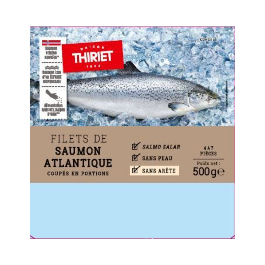 FROZEN SALMON FILETS 500G (#128272)