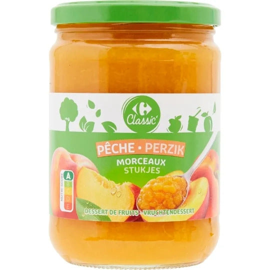 PEACH COMPOTE WITH PIECES 580G (#128454)