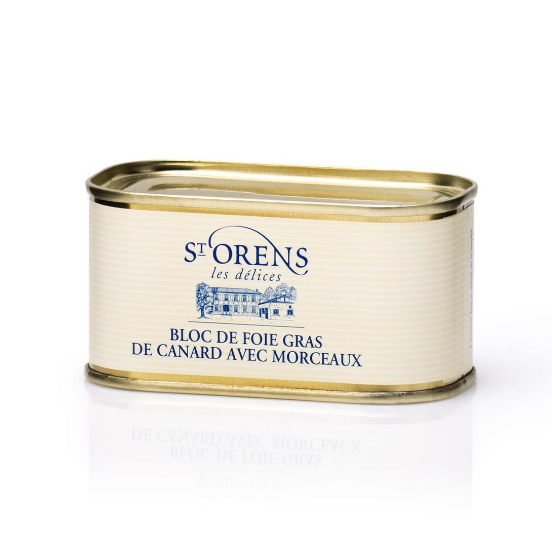 BLOCK OF WHOLE DUCK FOIE GRAS WITH PIECES 130G (#128472)