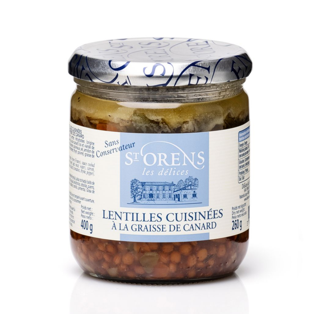 LENTILS COOKED IN FAT 400G (#128477)