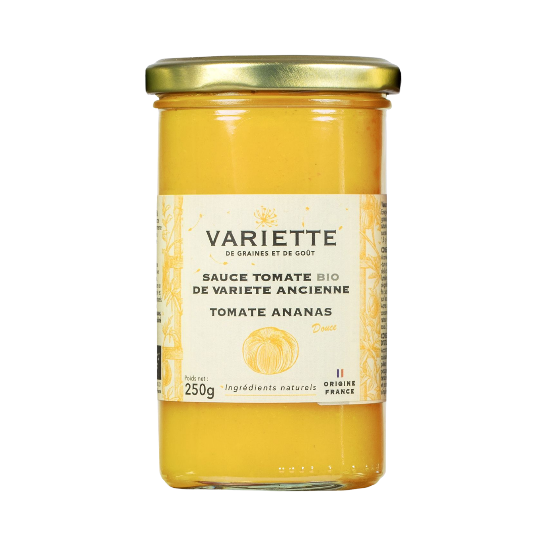 ORGANIC YELLOW PINEAPPLE TOMATO SAUCE 250G  (#128520)