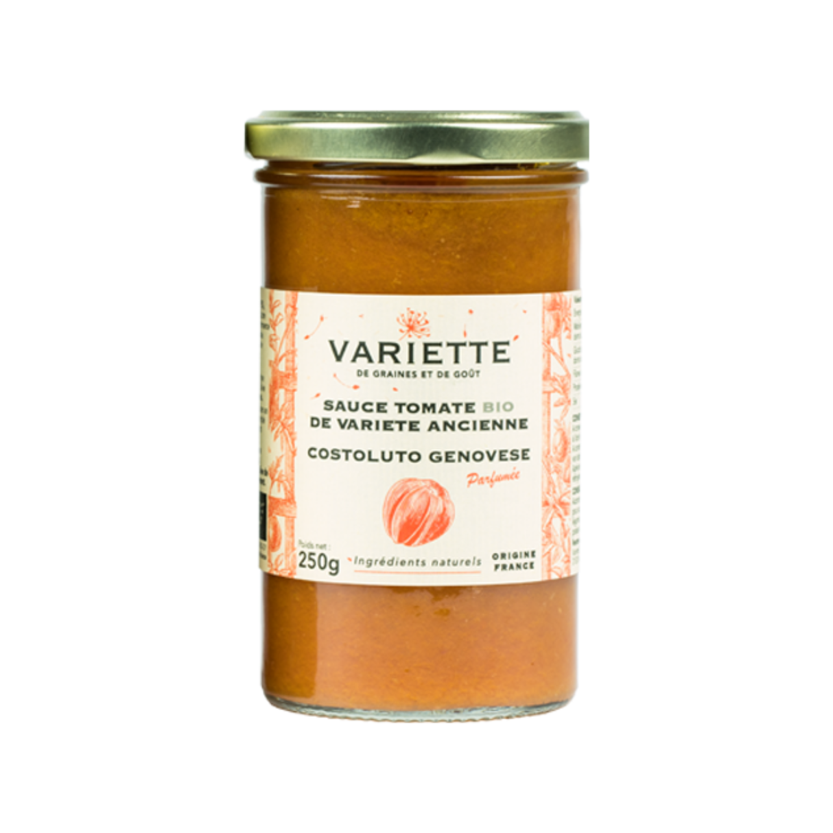 ORGANIC RED COSTOLUTO GENOVESE TOMATO SAUCE 250G  (#128522)