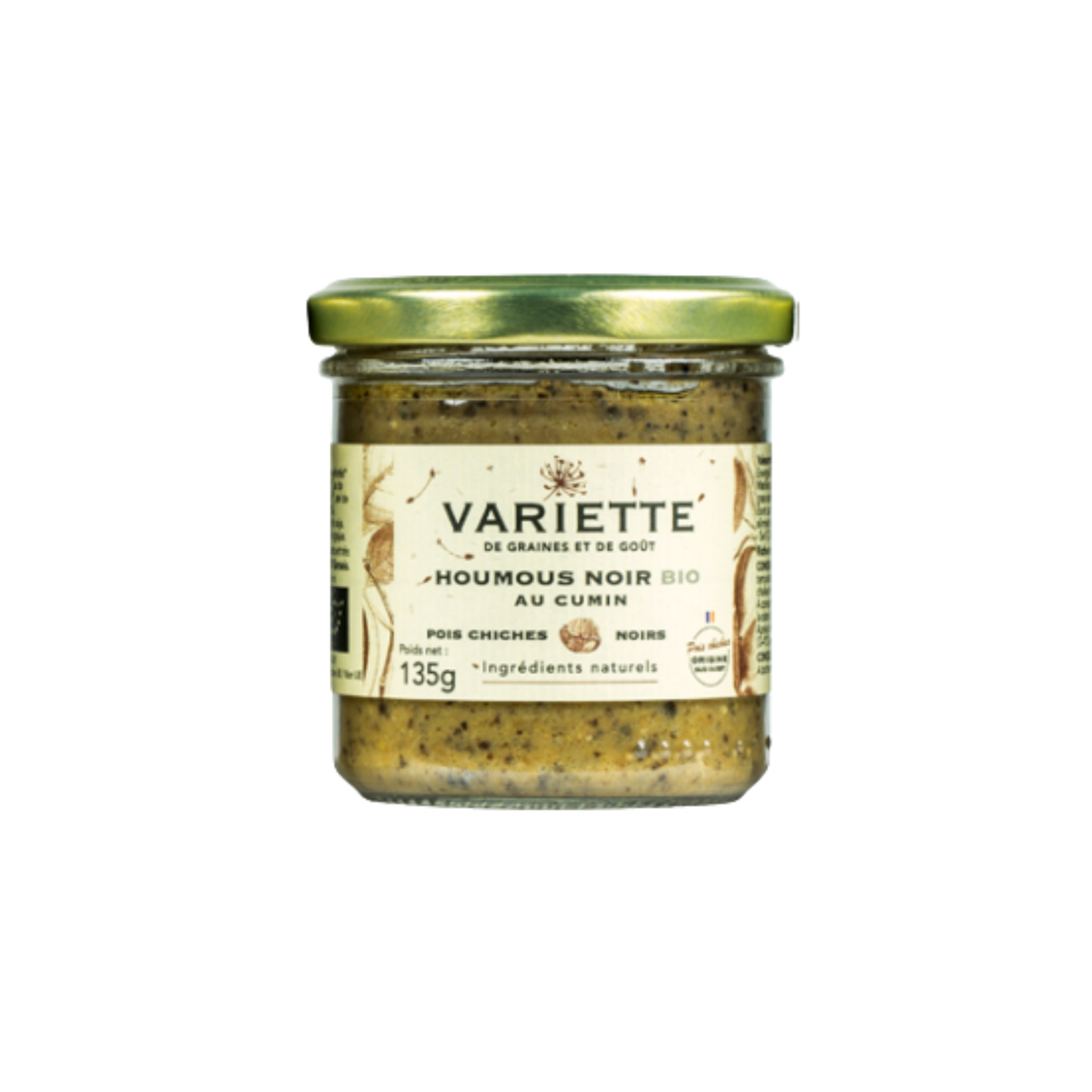 ORGANIC BLACK HUMMUS WITH CUMIN 135G  (#128523)